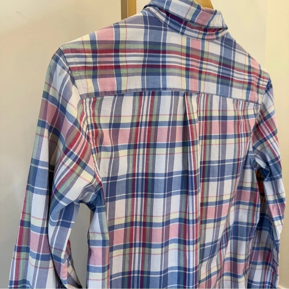 Ralph Lauren Boy’s Plaid Long Sleeve Button-Down Shirt Size L Multicolor Casual